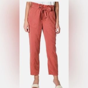 Social Standard by Sanctuary Coral Paperbag High Waist “Melody” Pants XL, NWT